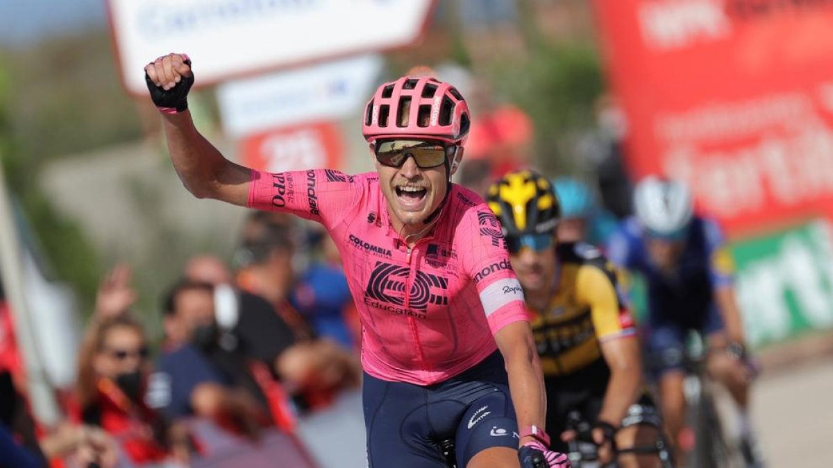 El danès Magnus Cort Nielsen, guanyador de l’etapa d’ahir.