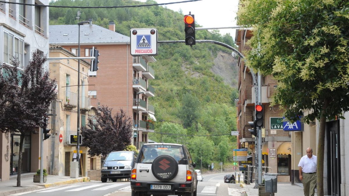 Al fondo a la izquierda, la zona de la travesía donde se actuará.