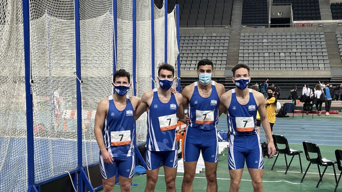 El equipo de relevos 4x400 metros masculino.
