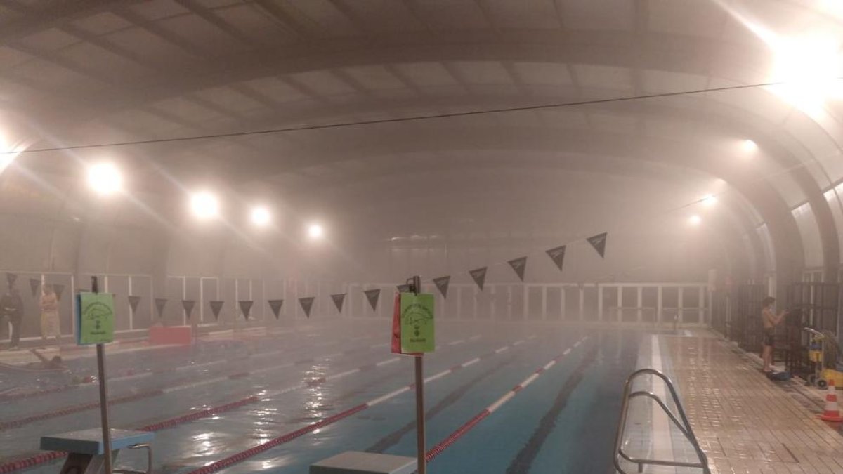 Imatge de la piscina divendres a la tarda.