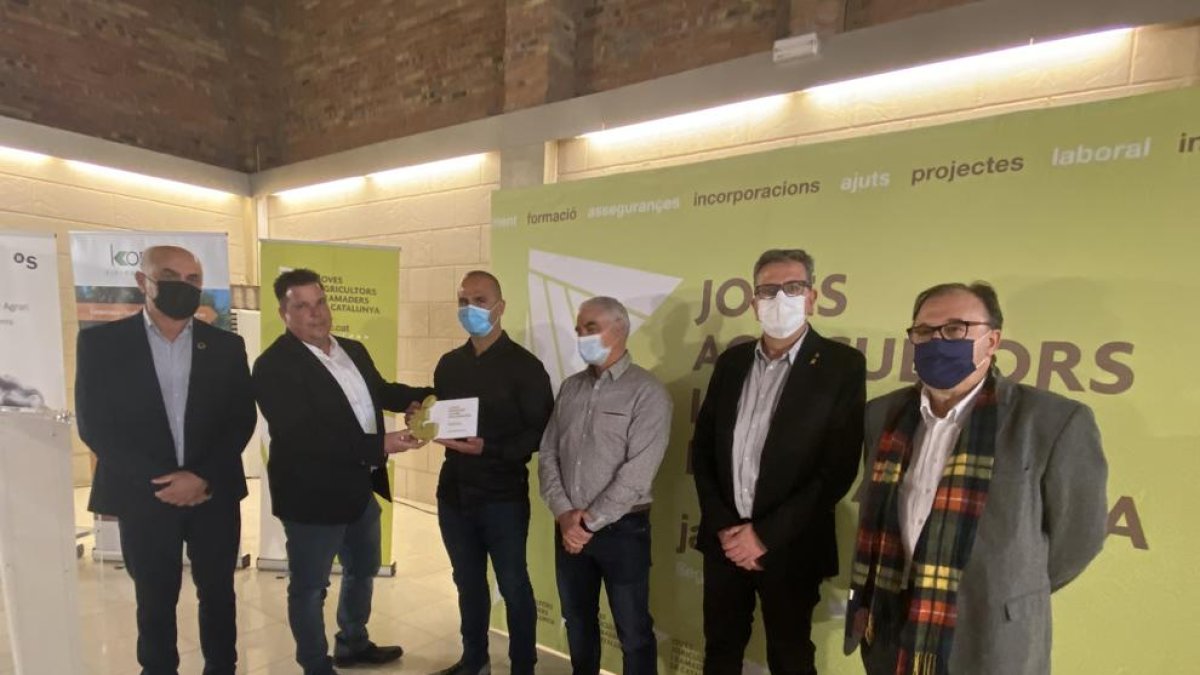 El acto de entrega a la mejor manzana golden.