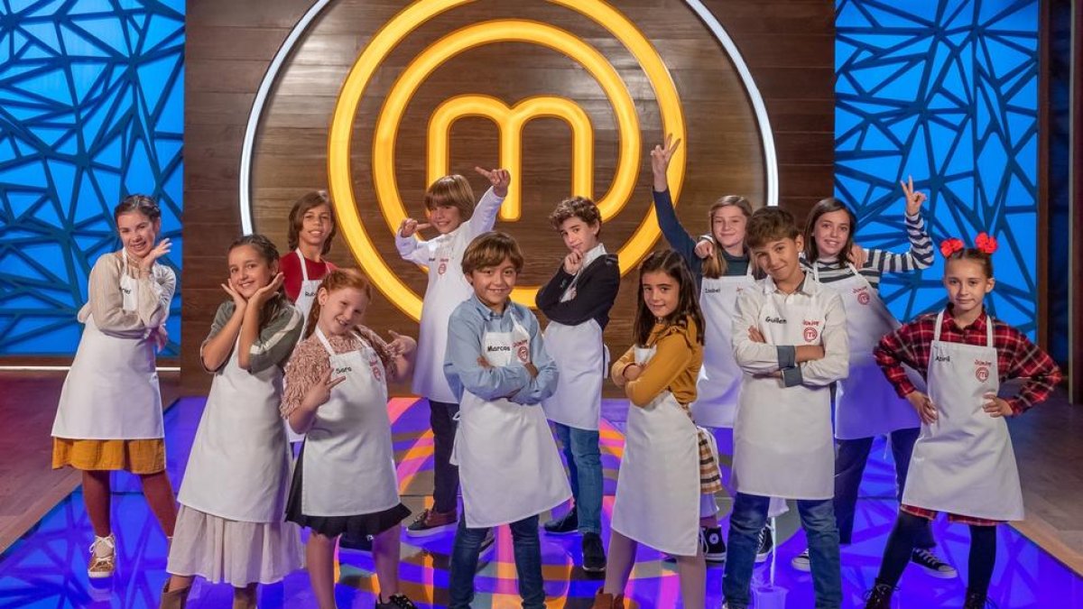 Los niños participantes en la novena edición del concurso.