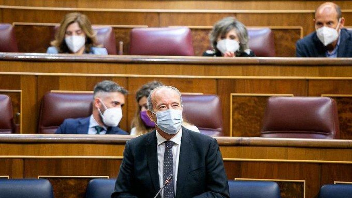 El ministre de Justícia, Juan Carlos Campo, aquest dijous al Congrés.