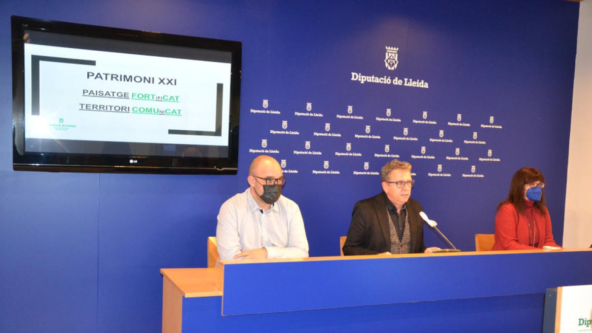 Presentación ayer del proyecto ‘Patrimoni XXI’ en la Diputación.