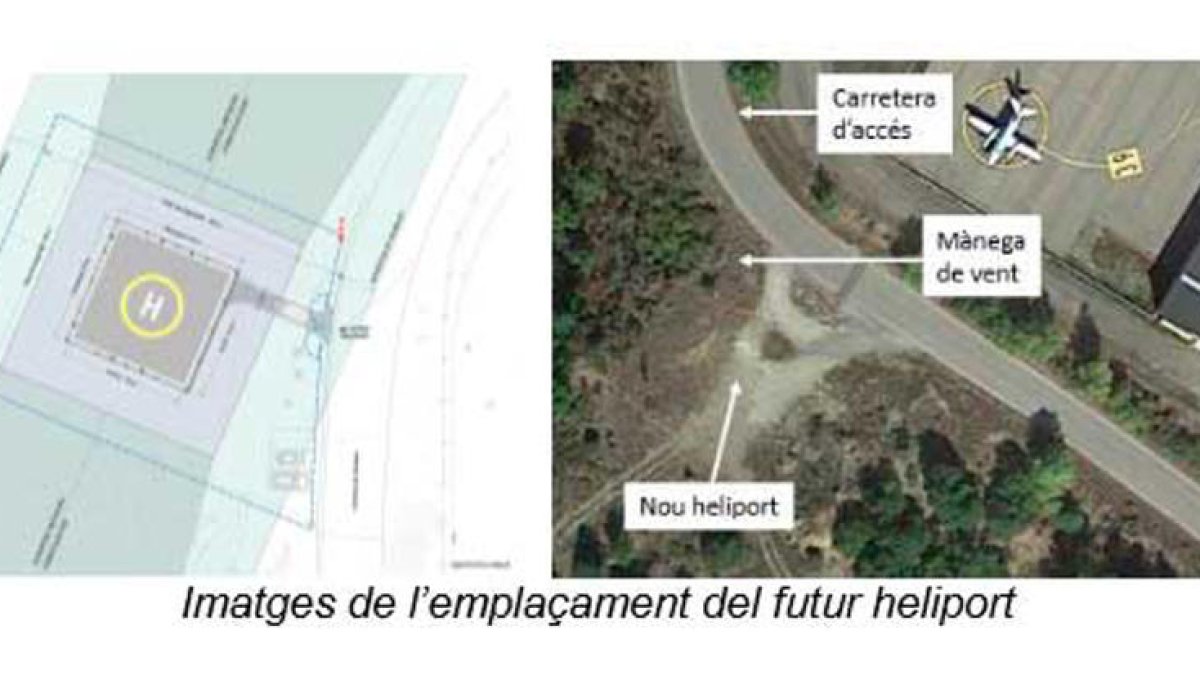 Territori licita les obres del nou heliport a l'aeroport d'Andorra-la Seu, que estarà enllestit a finals d'estiu