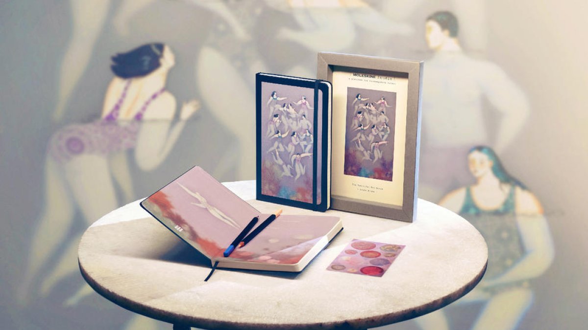 Las ilustraciones de Sonia Alins para el cuaderno Moleskine, inspiradas en sus ‘Dones d’aigua’.