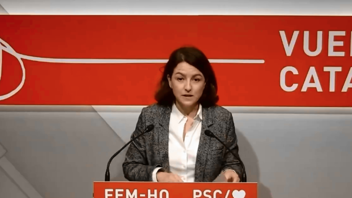 Eva Granados, viceprimera secretaria del PSC, ayer.