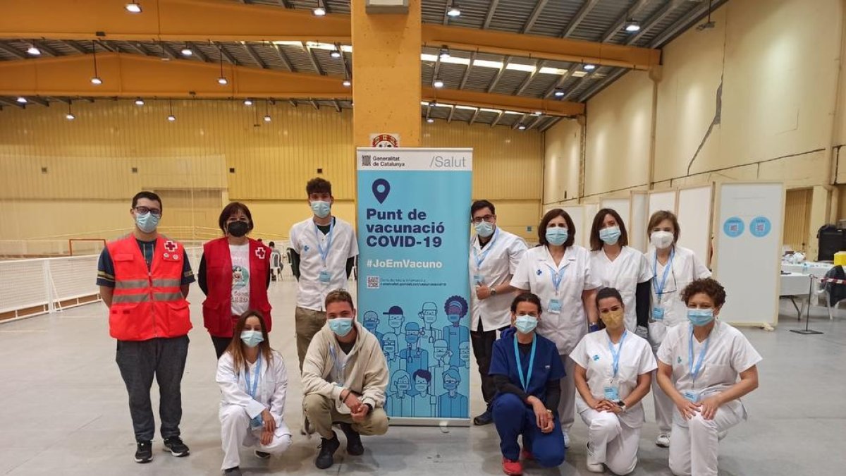 Voluntarios en Mollerussa.