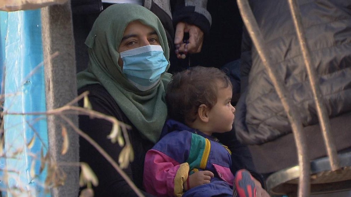 Un fotograma del reportatge sobre el camp de refugiats de Samos.