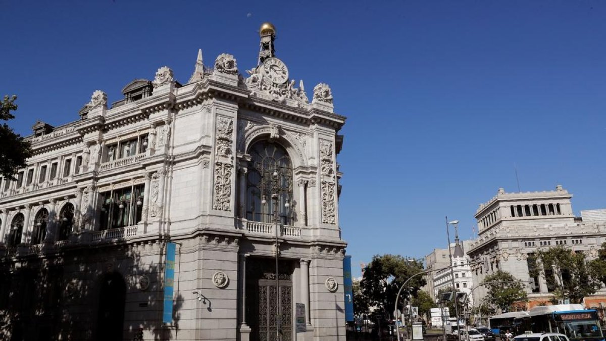 La sede central del Banco de España en Madrid.