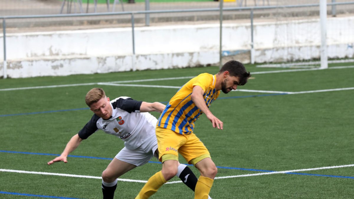 Una jugada del partit d’ahir entre el Borges i el Sant Just.