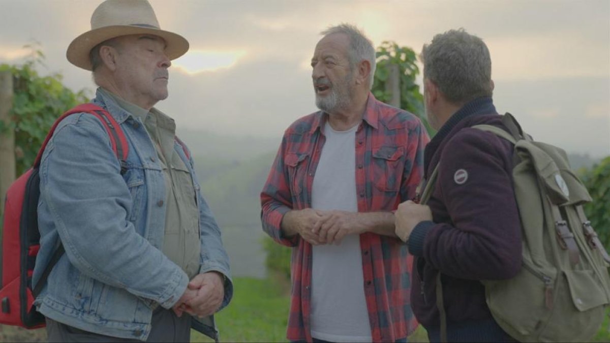 Chicote con Resines y Arguiñano.