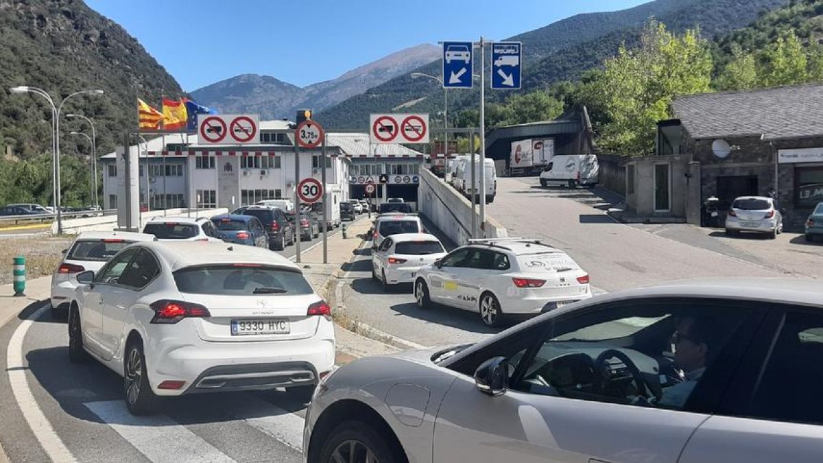Las retenciones de ayer para entrar a Andorra.