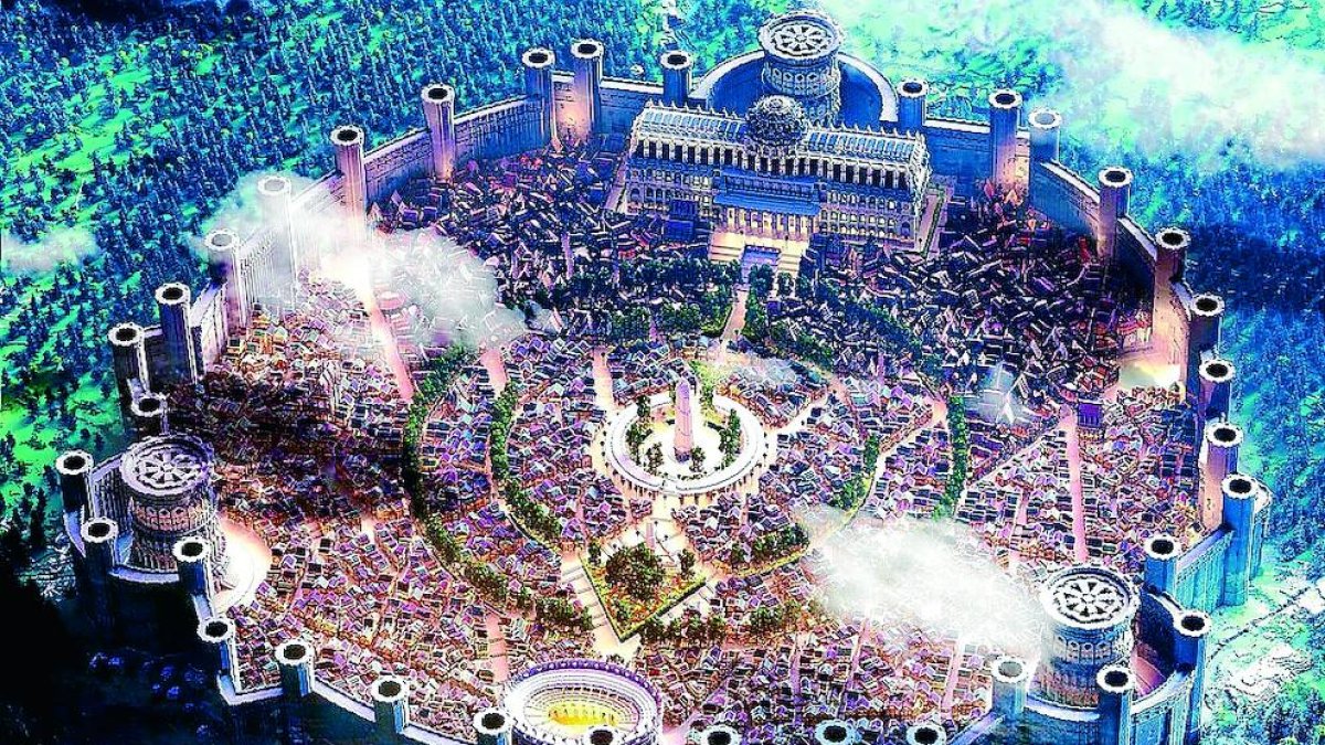 Una gran ciutat construïda a Minecraft