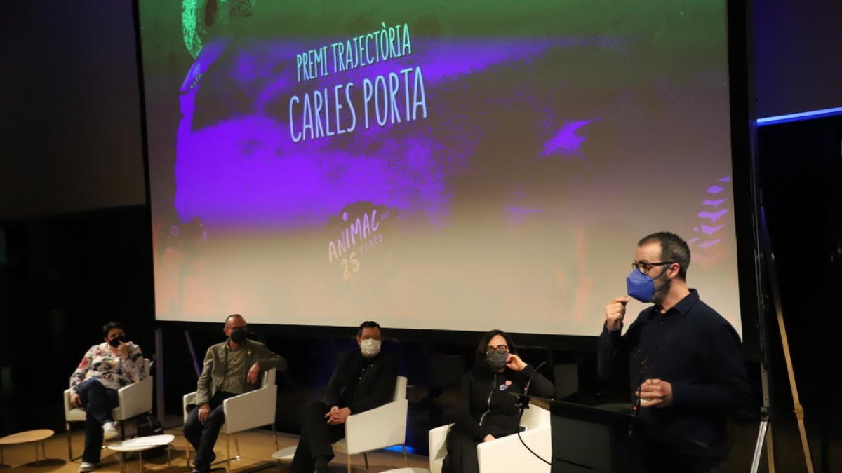 Carles Porta despidió ayer su relación con Animac como autor de la imagen gráfica del festival.