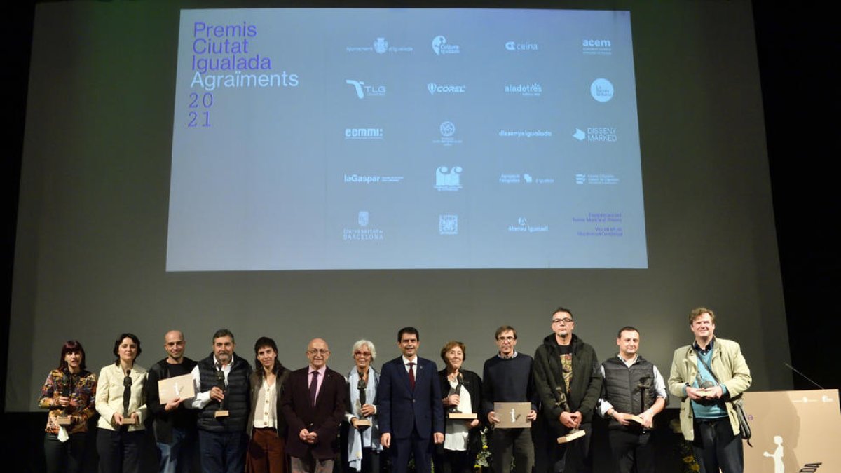 Francesc Closa, al centre.