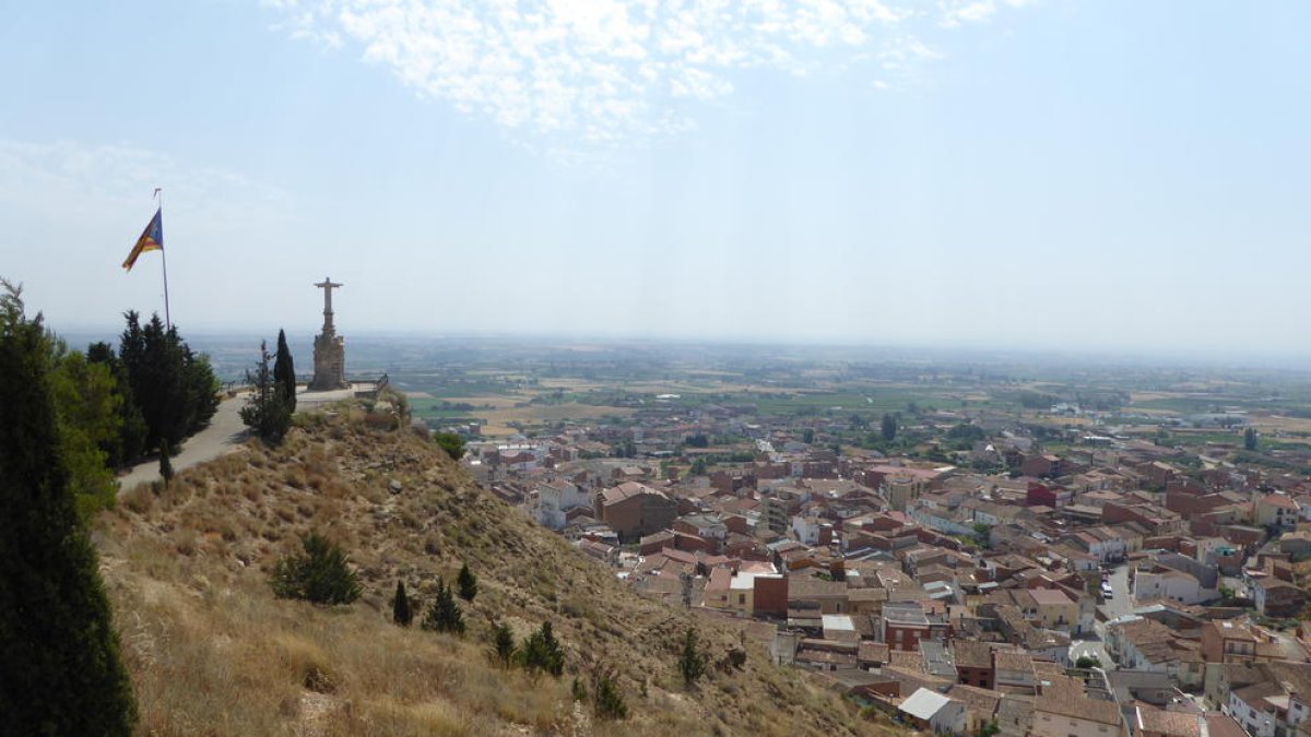La peña del Sagrat Cor de Alguaire que se estabilizará.
