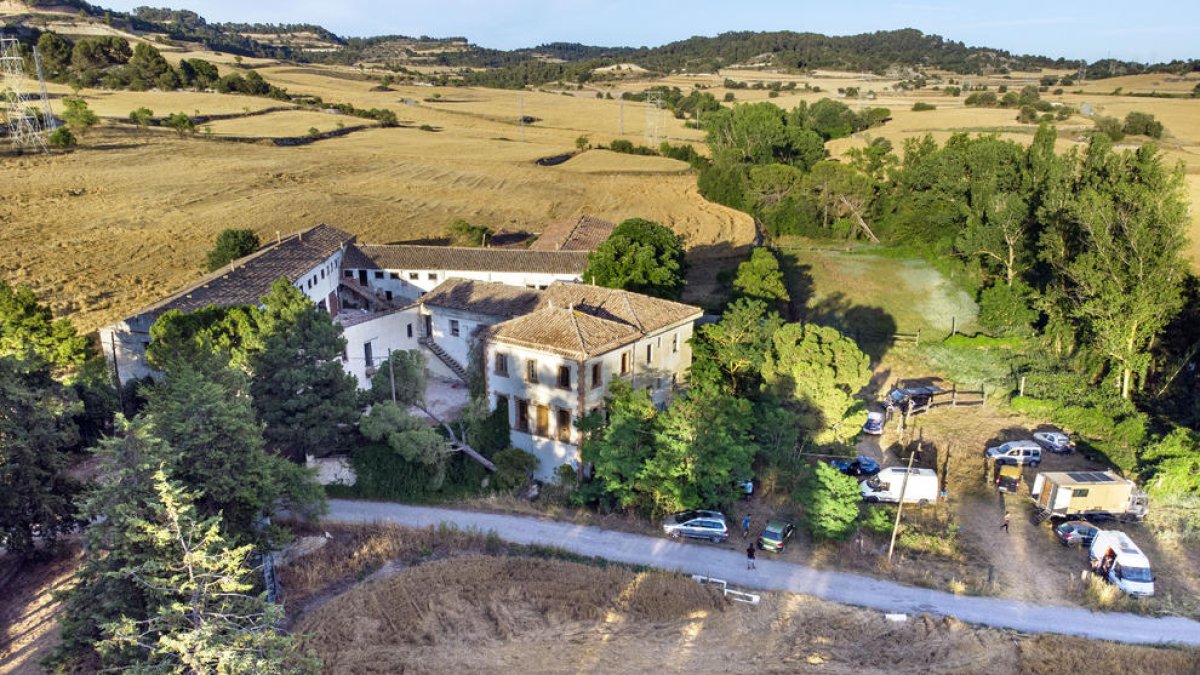 La masia Mas Claret, a la Segarra, on es va dur a terme la festa.
