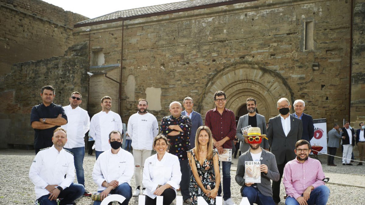 El acto de presentación se llevó a cabo en el Castell de Gardeny con siete de los cocineros participantes.