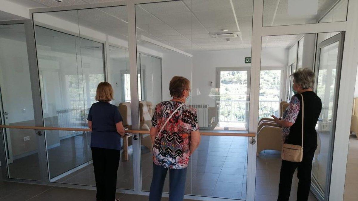 Una de les visites que es van fer ahir al centre de Cervià.