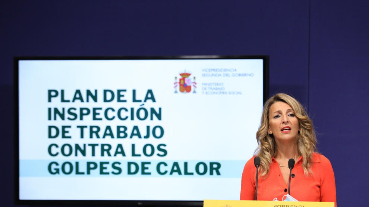 La ministra Yolanda Díaz.