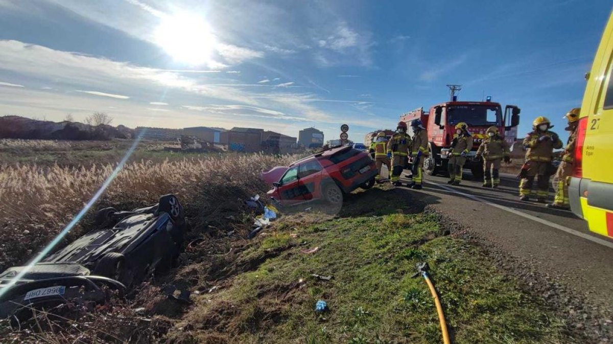Imagen de archivo de un accidente con heridos graves en Torrefarrera.
