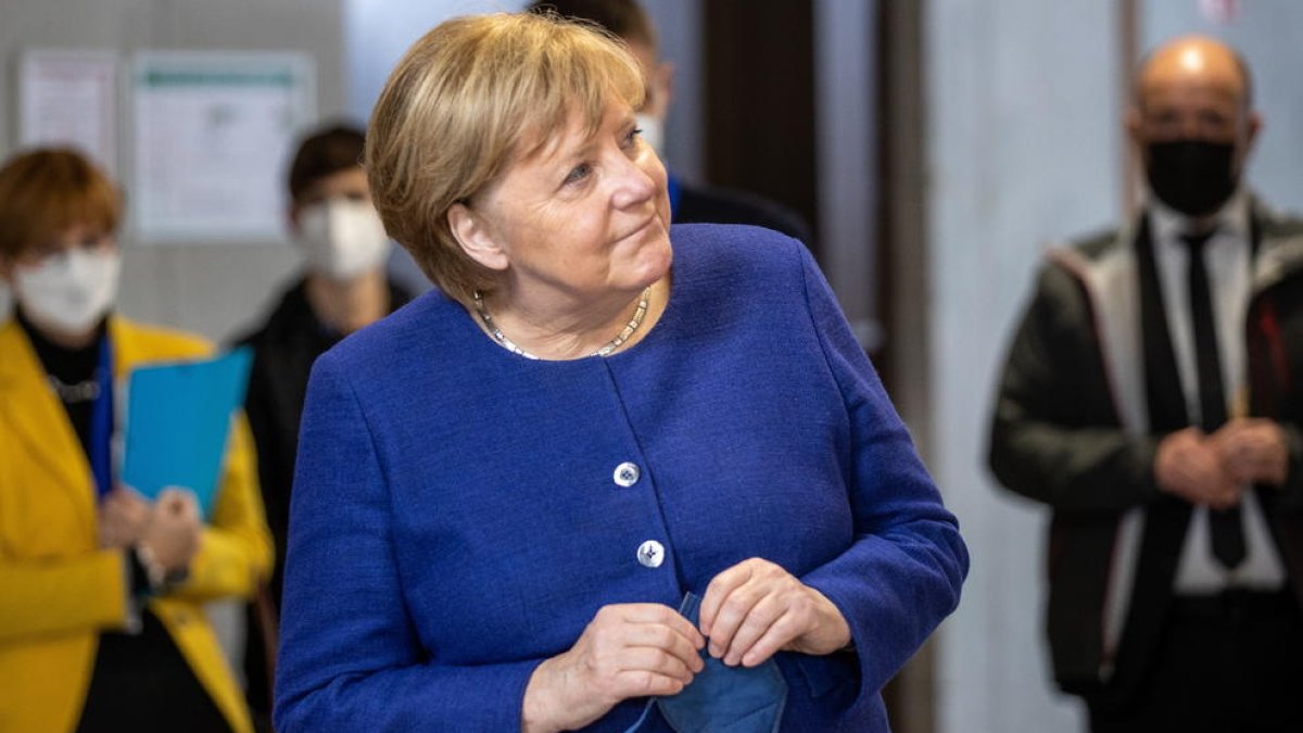Angela Merkel.