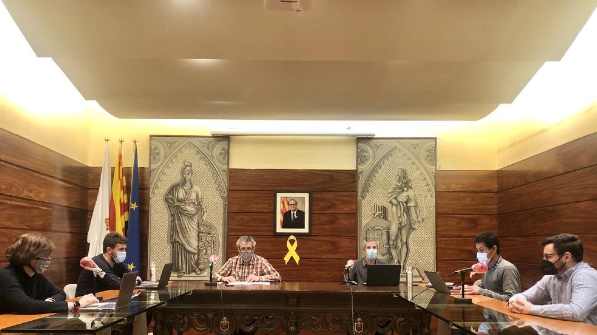 Imatge del ple de Solsona celebrat el mes passat.