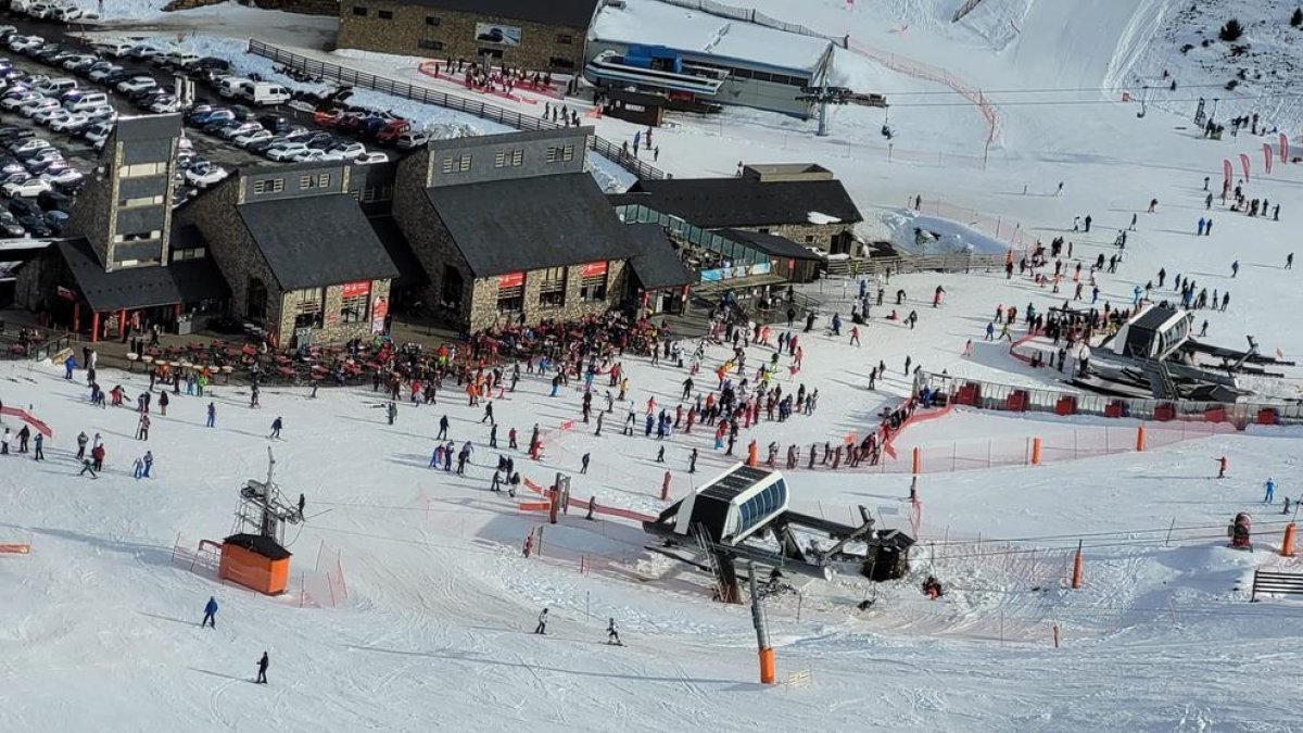 Imatge d’ahir de les pistes d’esquí de Boí Taüll.