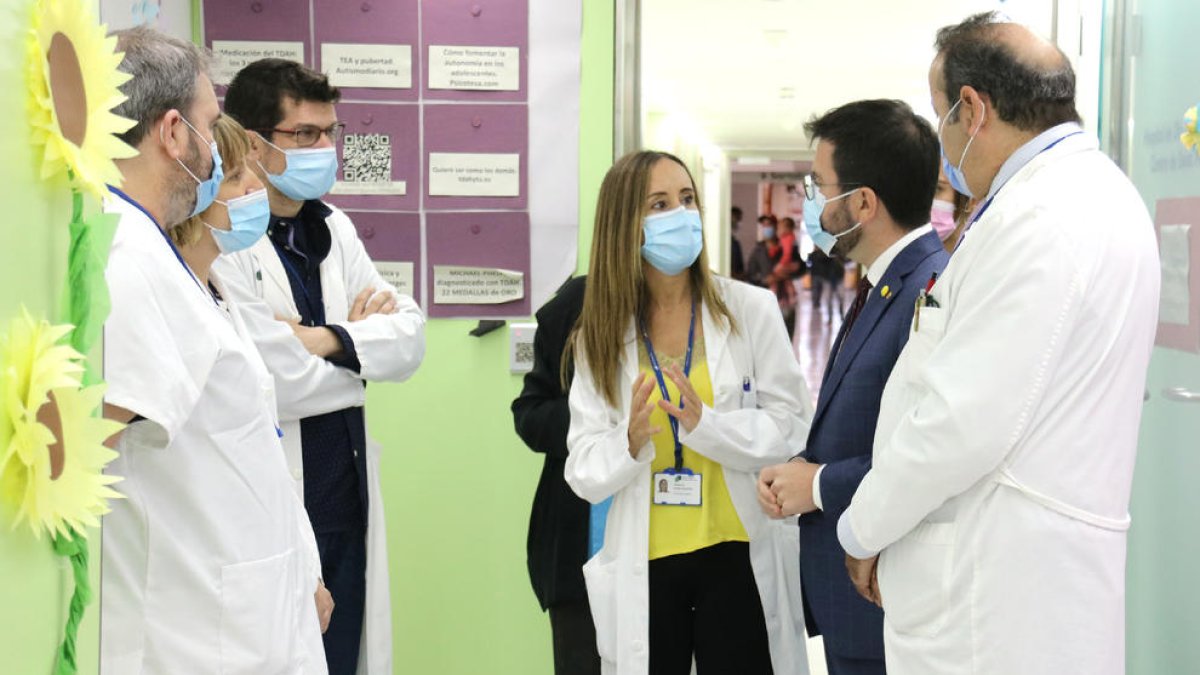 Montserrat Pàmias recibió al President de la Generalitat