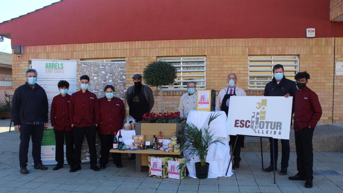 Presentació del Xup Xup Solidari 2021, ahir a l’Escola d’Hoteleria i Turisme de Lleida.