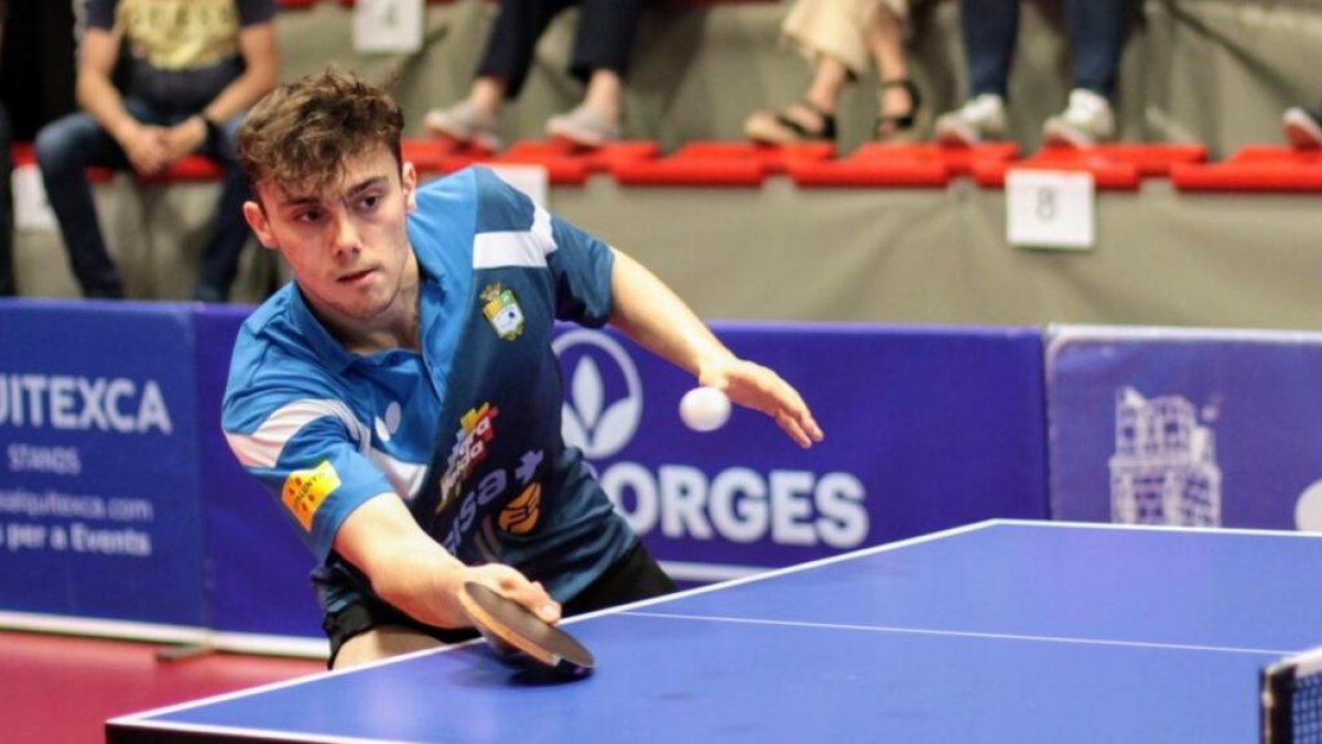 Albert Vilardell, en un dels partits que va disputar ahir amb el Borges.