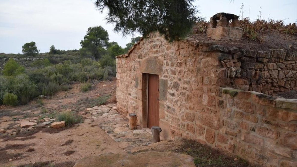 Una de las ‘cabanes de volta’ en Torrebesses preparada para utilizarse como alojamiento rural.