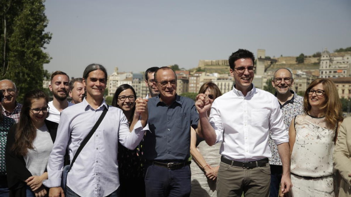 El dia de la firma del pacte de govern el juny del 2019.