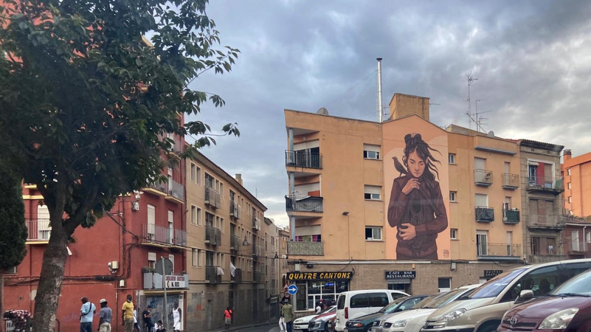 Vista del cruce de las calles Boters y Tallada, en el Barri Antic.