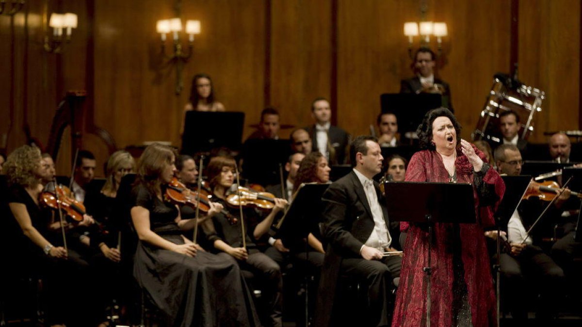 La soprano catalana, en un concierto en el Teatro Campoamor de Oviedo en 2015.