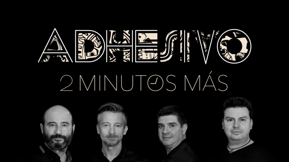 Imagen promocional del nuevo disco del grupo Adhesivo.