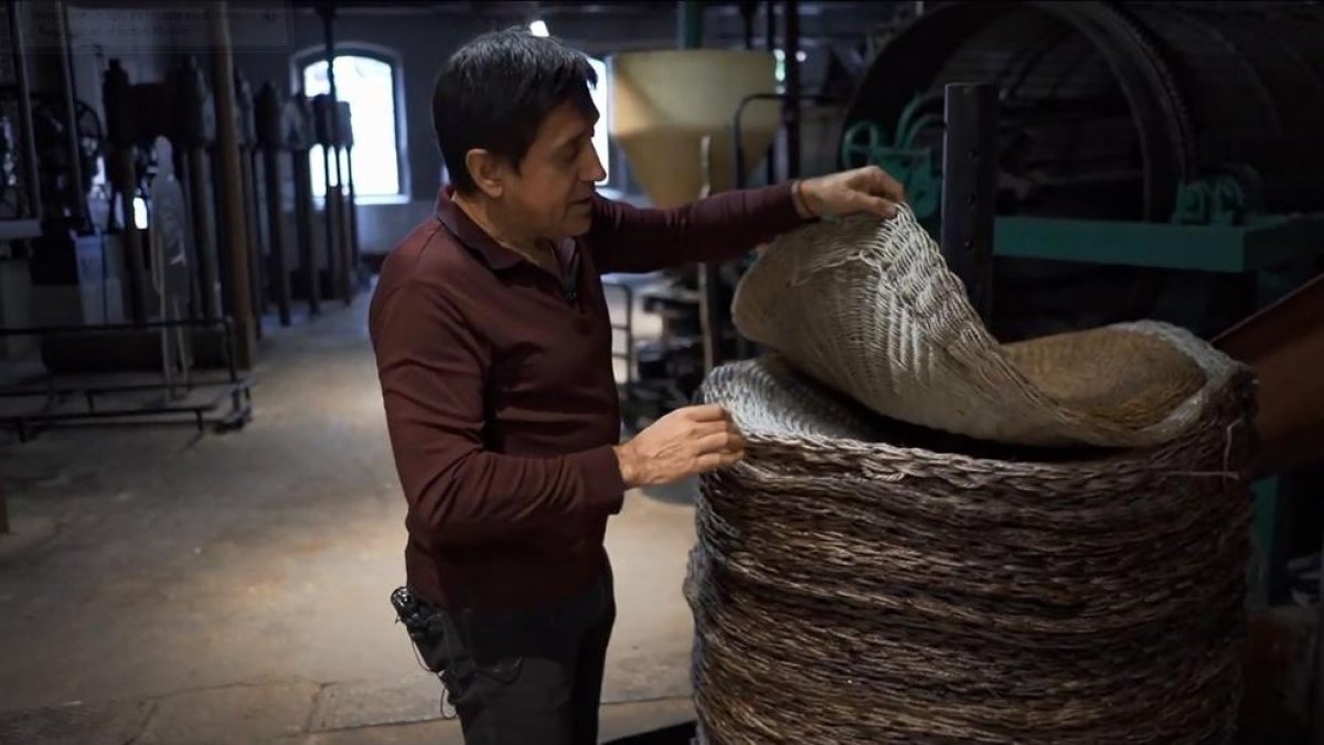 Ramon Barrull, president de la cooperativa de la Granadella, durant la visita virtual.