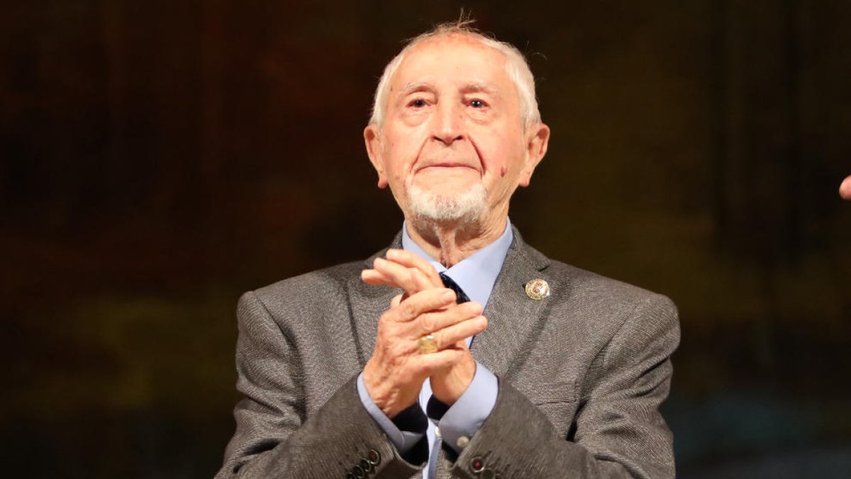 Josep Vallverdú, el pasado 23 de octubre tras recibir en la Seu Vella el título de Hijo Predilecto de Lleida.