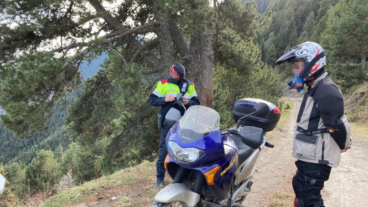 Imagen de uno de los controles de motoristas.