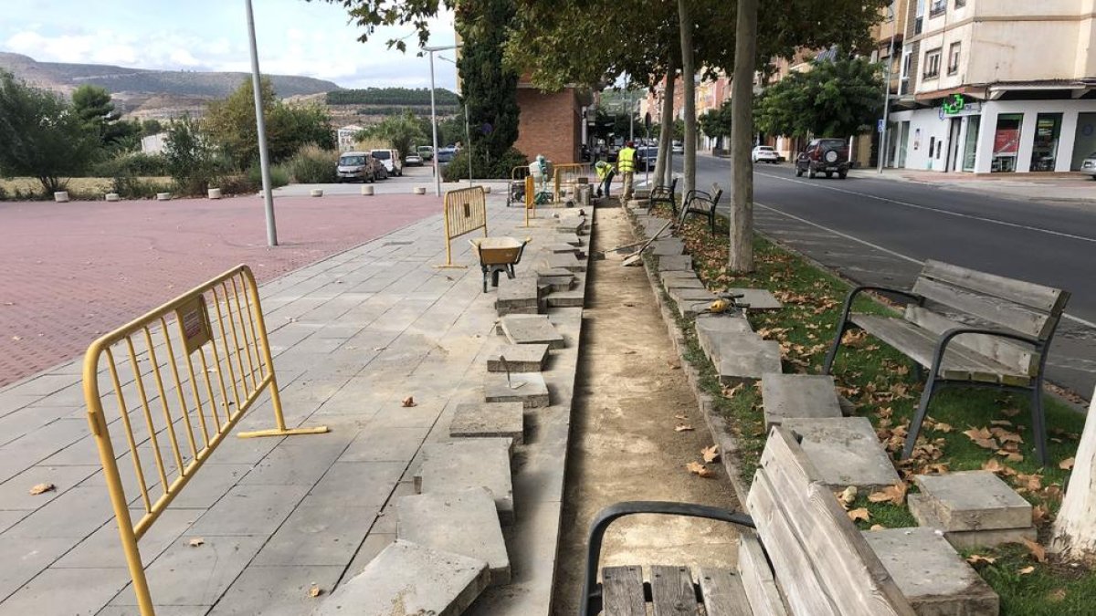 El paseo Juan Carlos I, que precisamente se está renovando.