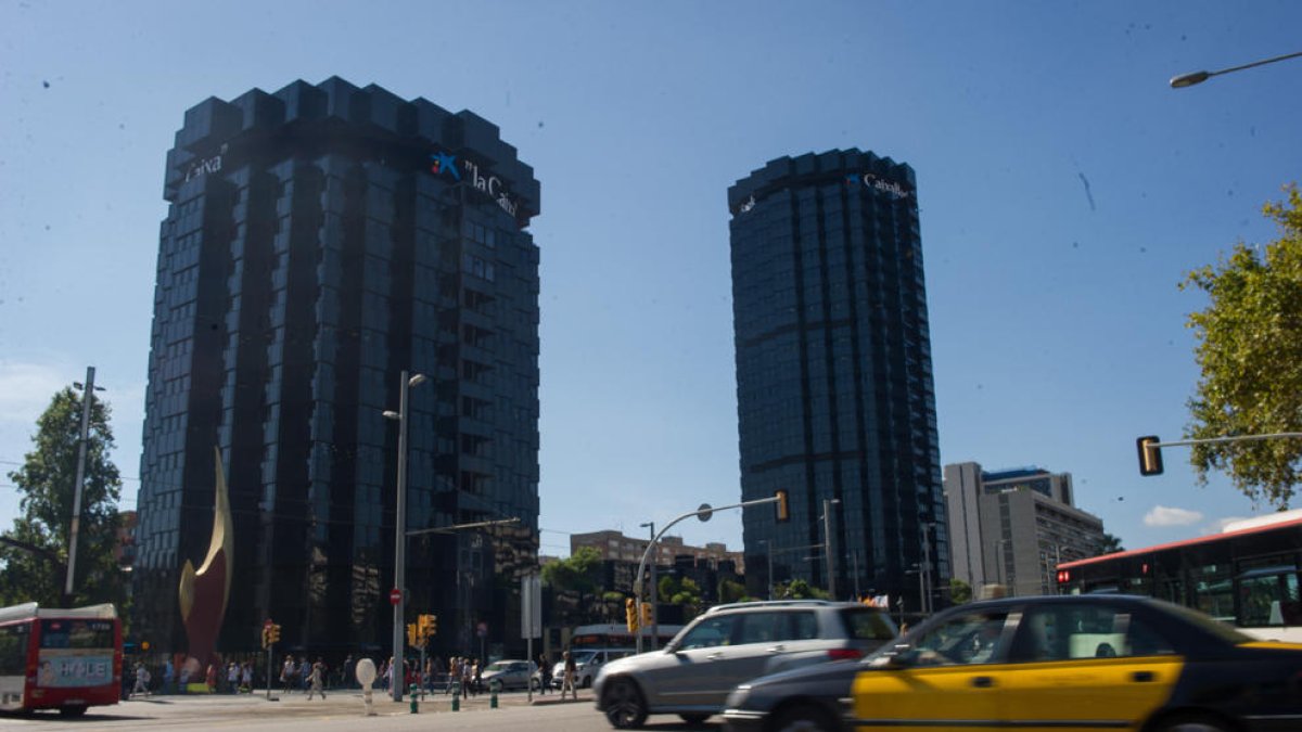 Imagen de la sede de CaixaBank en Barcelona.