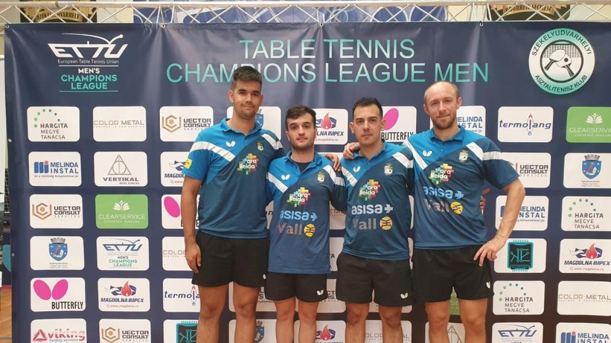 Alberto Lillo, Joan Masip, Marc Duran i Viktor Brodd, equip del Asisa Borges Vall aquesta temporada.