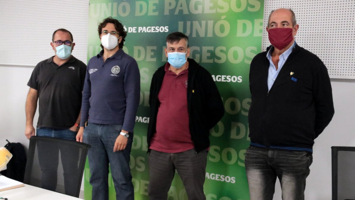 Jordi Armengol, Joan Sellart, Joan Caball y Jaume Pedrós.