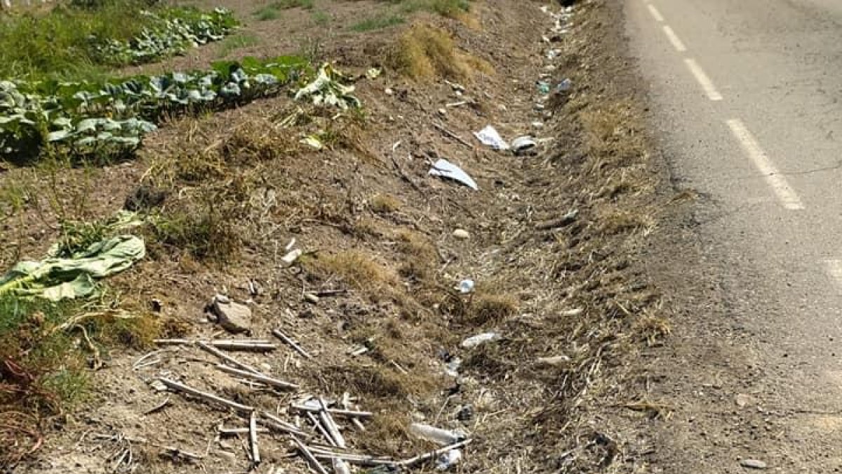 Uno de los tramos de la carretera en el que se actuó.
