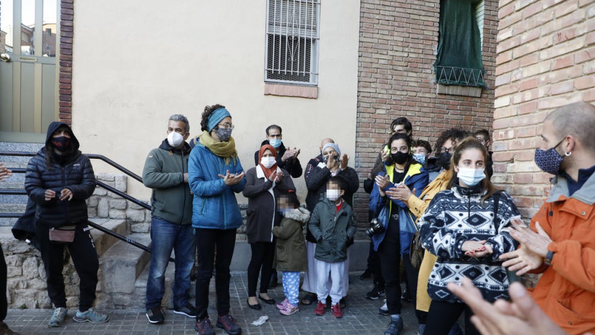 La PAH paralizó hace una semana un desahucio de una familia en Lleida ciudad.