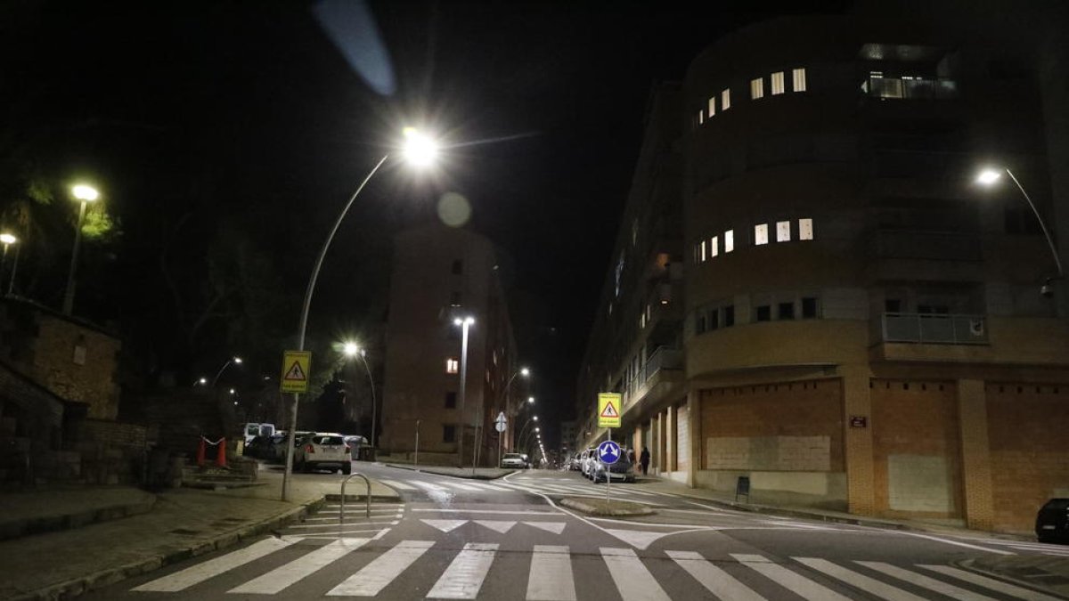 Vista del lugar donde se produjo el atropello la tarde del miércoles.