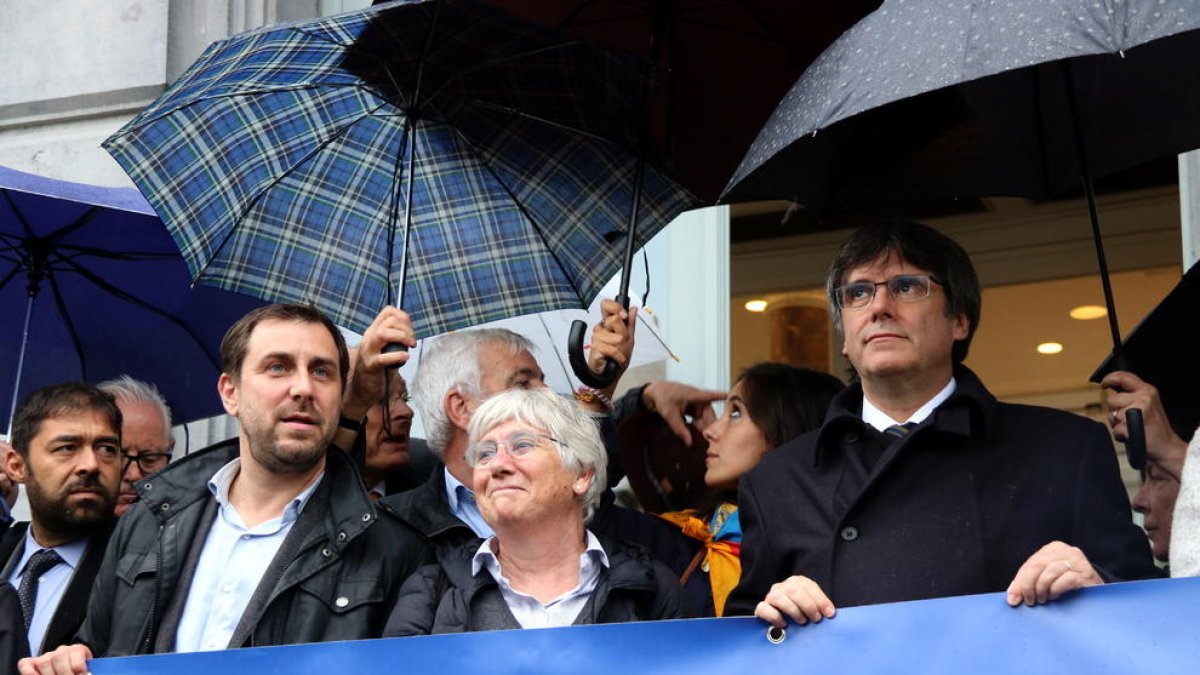 Comín, Ponsatí y Puigdemont.