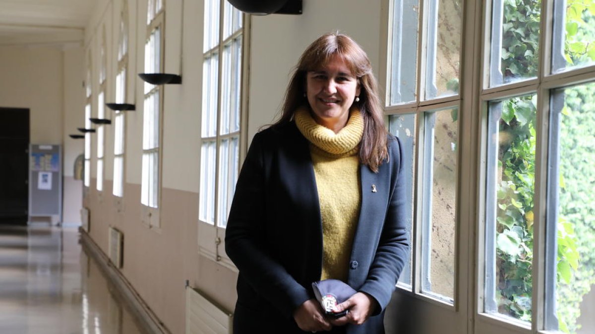 Borràs puso la primera piedra del futuro equipamiento.