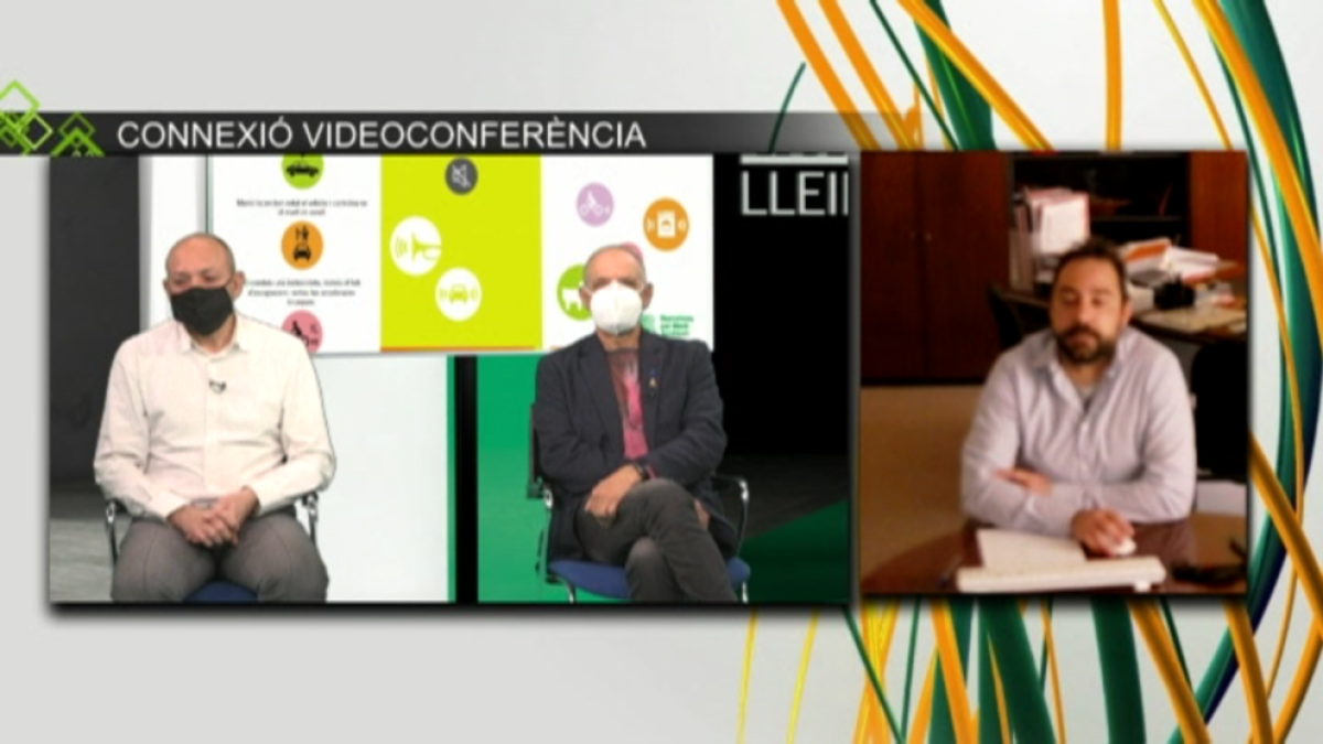 Un momento de la grabación del programa.